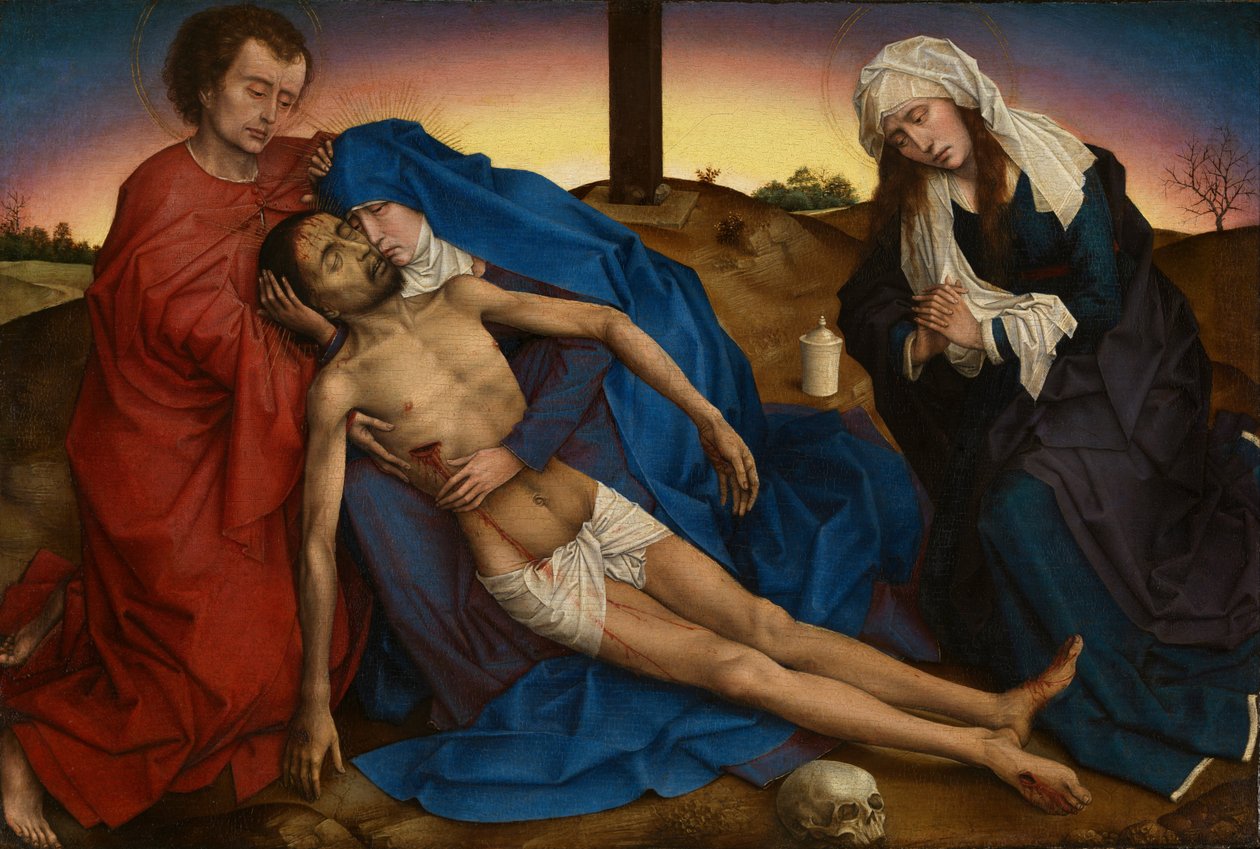 Pieta, ca 1441 (olja på panel) av Rogier van der Weyden