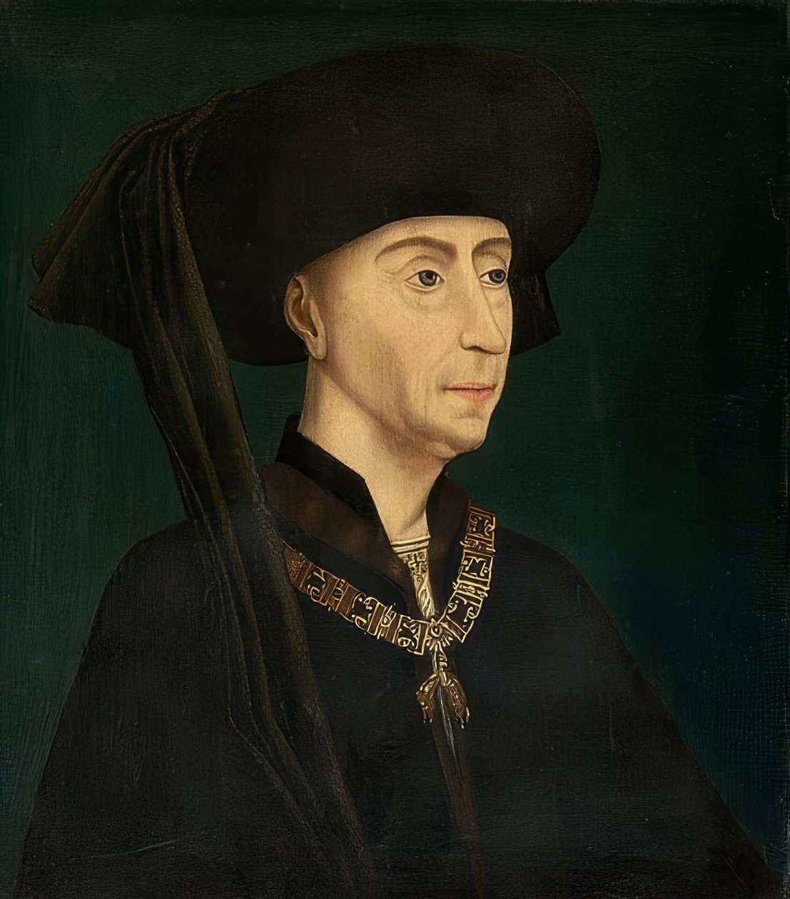 Porträtt av Filip den gode, hertig av Bourgogne (1396-1467) av Rogier van der Weyden