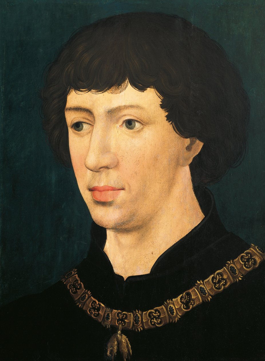 Porträtt av Karl den djärve, hertig av Burgund av Rogier van der Weyden