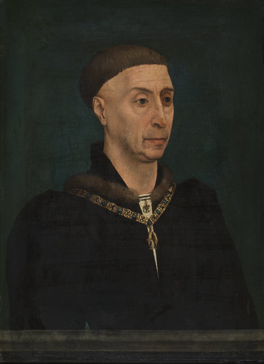 Porträtt av Filip den gode 1396-1467 av Rogier van der, Weyden