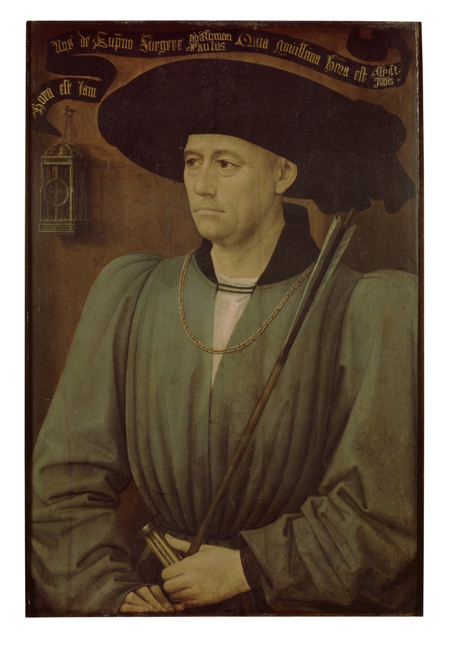 Porträtt av en turneringsdomare (olja på panel) av Rogier van der Weyden