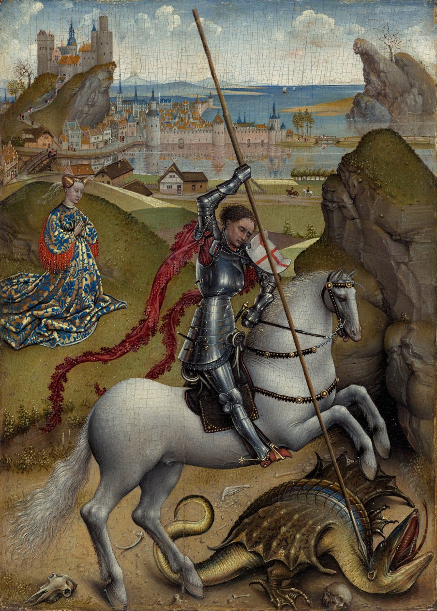 Sankt Georg och draken av Rogier van der Weyden