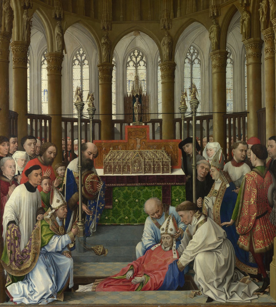 Exhumation of Saint Hubert, 1430-talet av Rogier van der Weyden