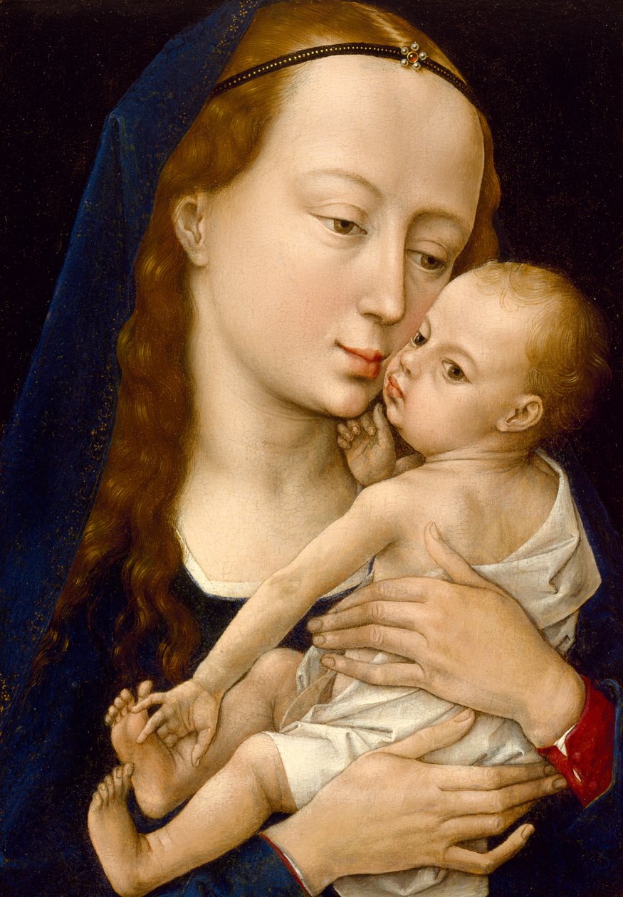 Jungfru och barn, efter 1454 (olja på panel) av Rogier van der Weyden