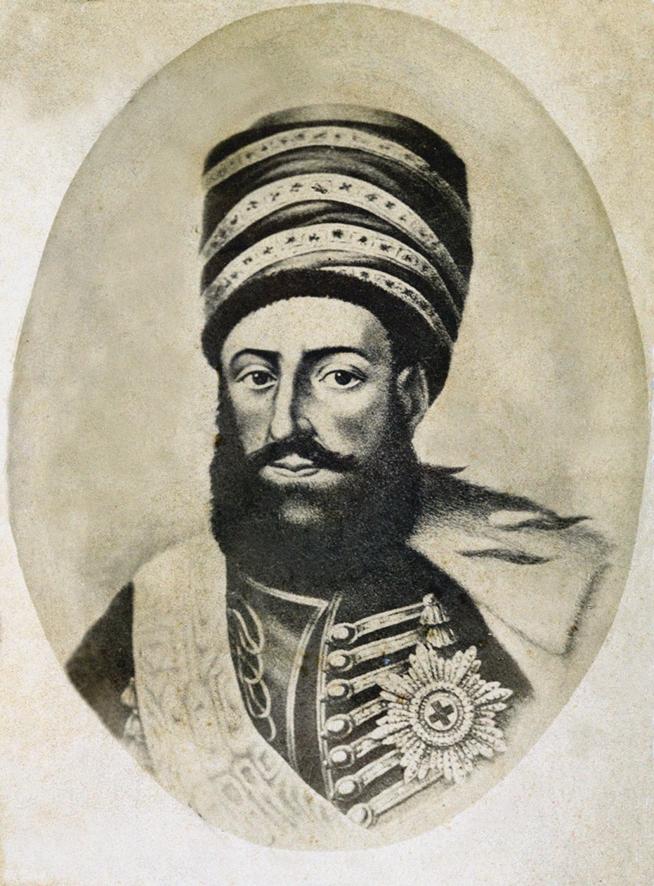 Kung Heraclius II av Georgien 1720-1798, andra hälften av 1800-talet av Roinov