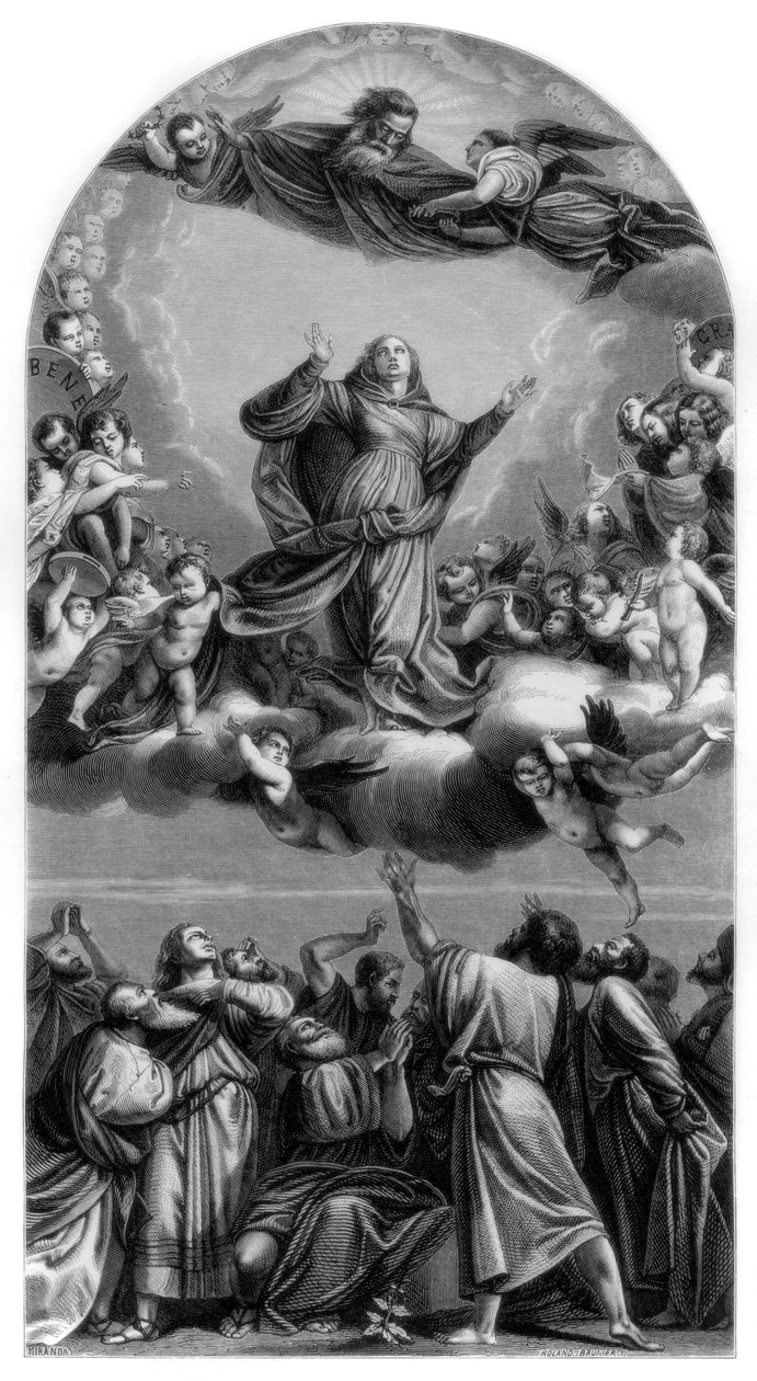 Jungfruns antagande, 1516-1518 1870 av Roland Brunier