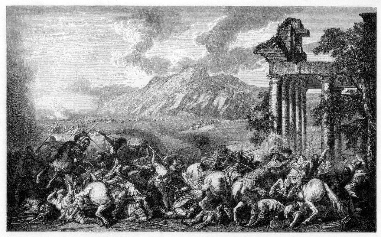 Heroisk strid, 1652-1664 1870 av Roland Brunier