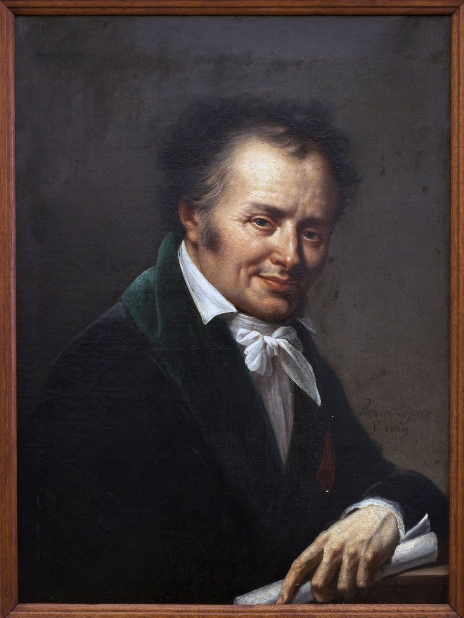 Porträtt av Dominique Vivant Denon (1747-1825). Målning av Roland Lefevre (1755-1830), Olja på duk av Roland Lefevre