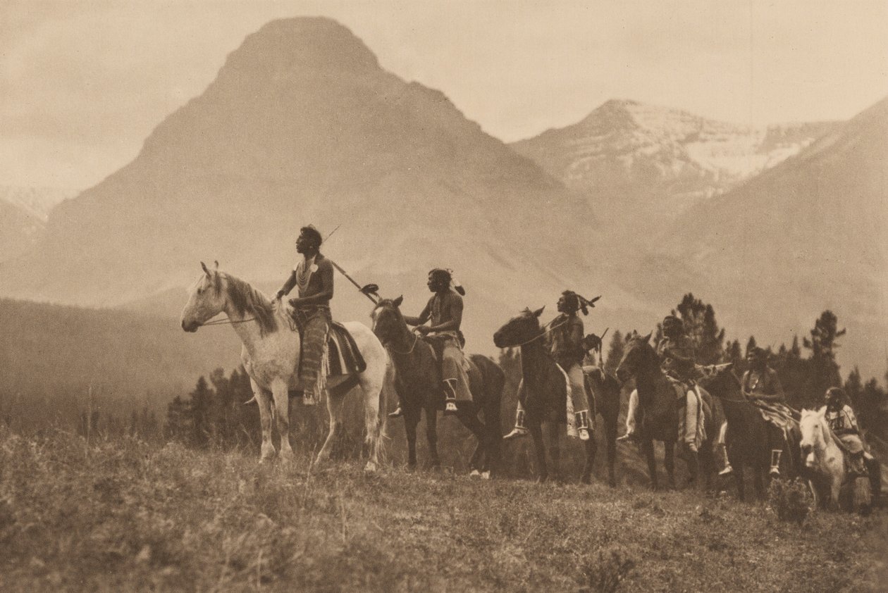 The Pass Finders, Piegan, Montana,1913 (foto) av Roland W. Reed