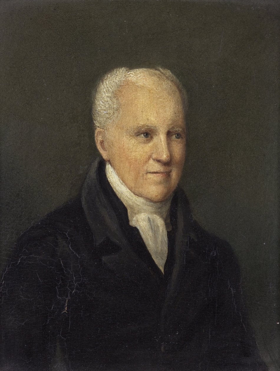 Pastor George Crabbe, mellan 1827-28 (olja på panel) av Rolinda Sharples