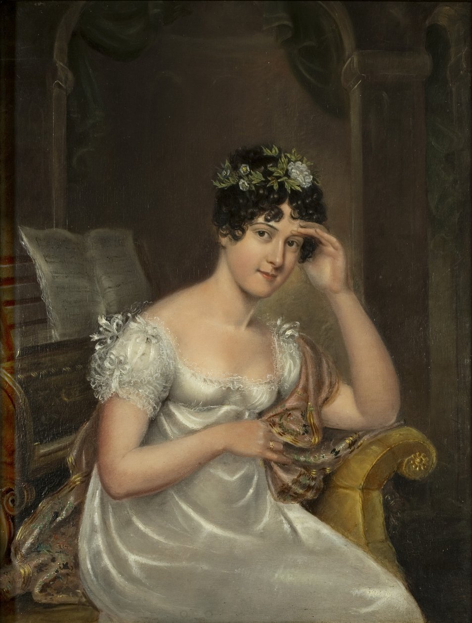 Självporträtt, ca 1814 (olja på duk) av Rolinda Sharples