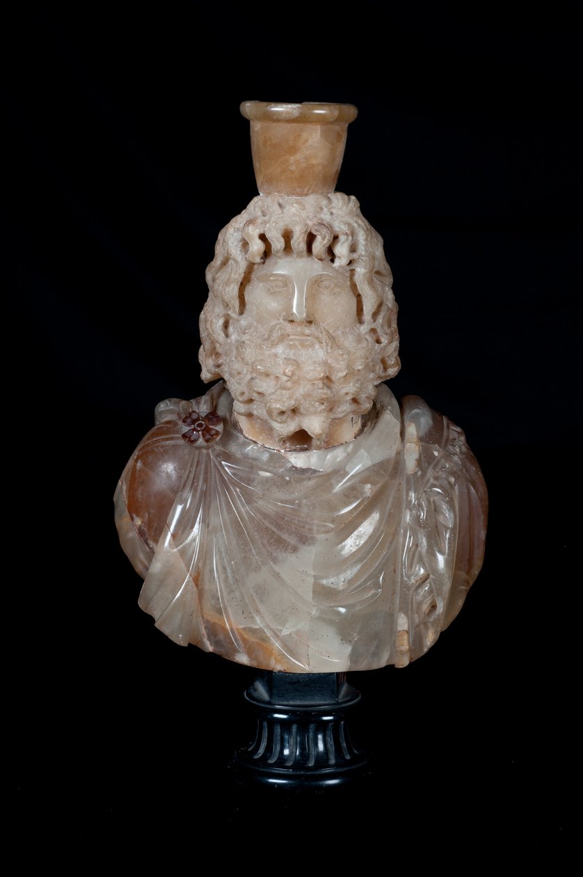 Byst av Jupiter Serapis (alabaster) av Roman