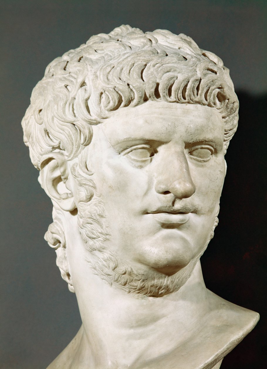 Byst av Nero (37-68 e.Kr.) av Roman