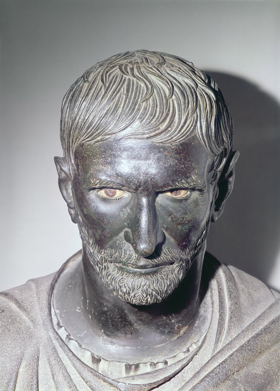 Brutus från Capitoline, 400-300-talet f.Kr. (brons) (detalj) av Roman