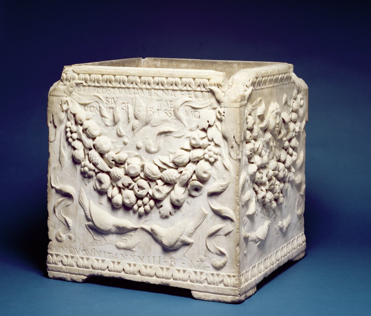 Kärlkista, ca 25-50 e.Kr. (marmor) av Roman