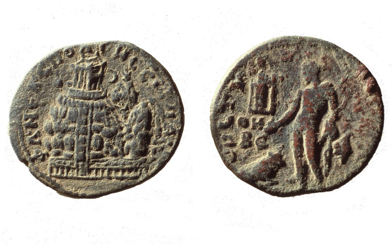 Coins of Macrinus, 217 (metall) av Roman