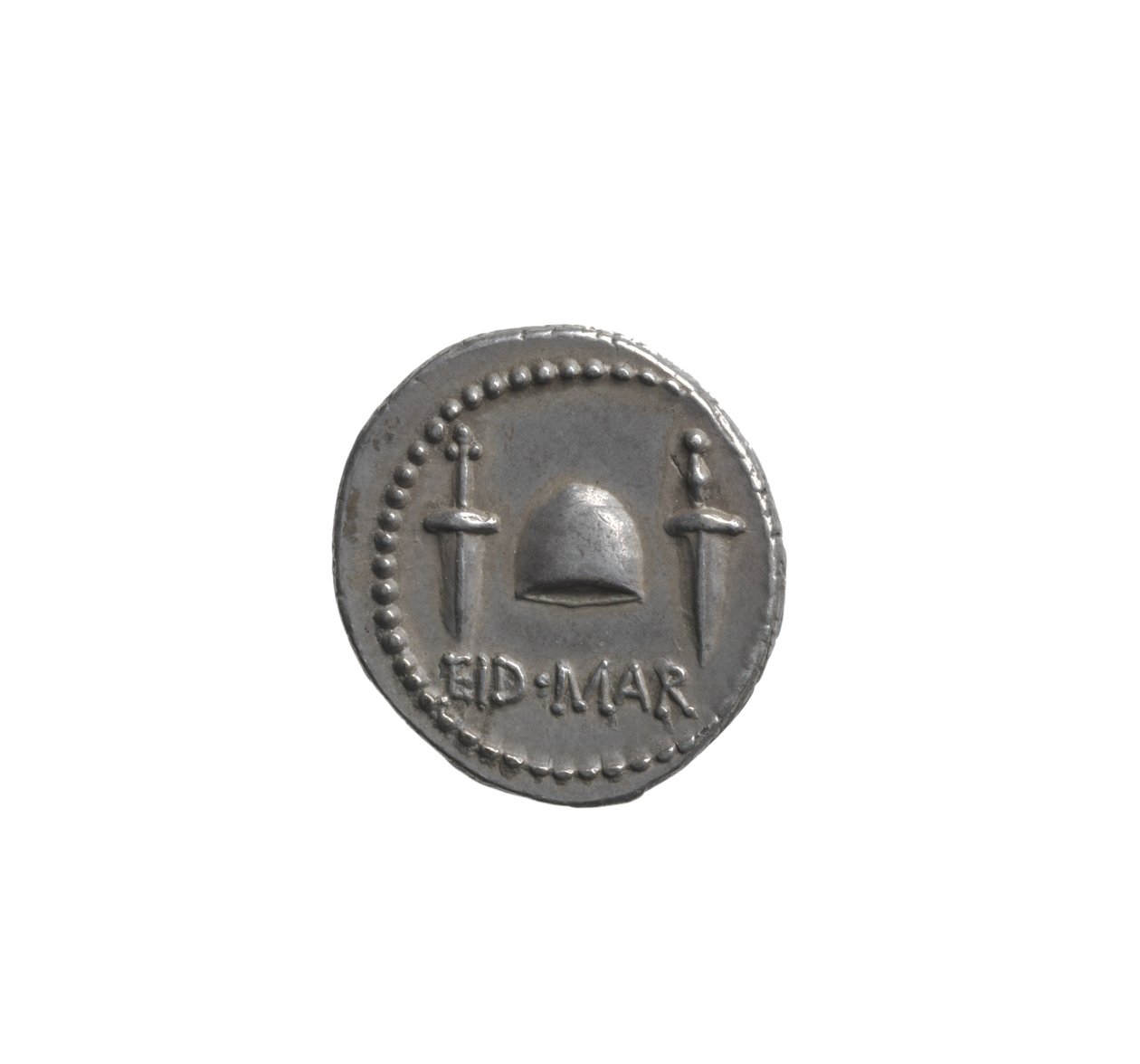 Denarius med Brutus huvud (silver) av Roman