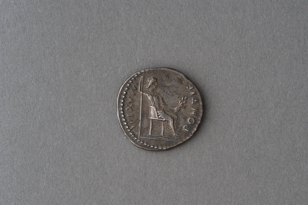 Denarius av Tiberius (silver) av Roman