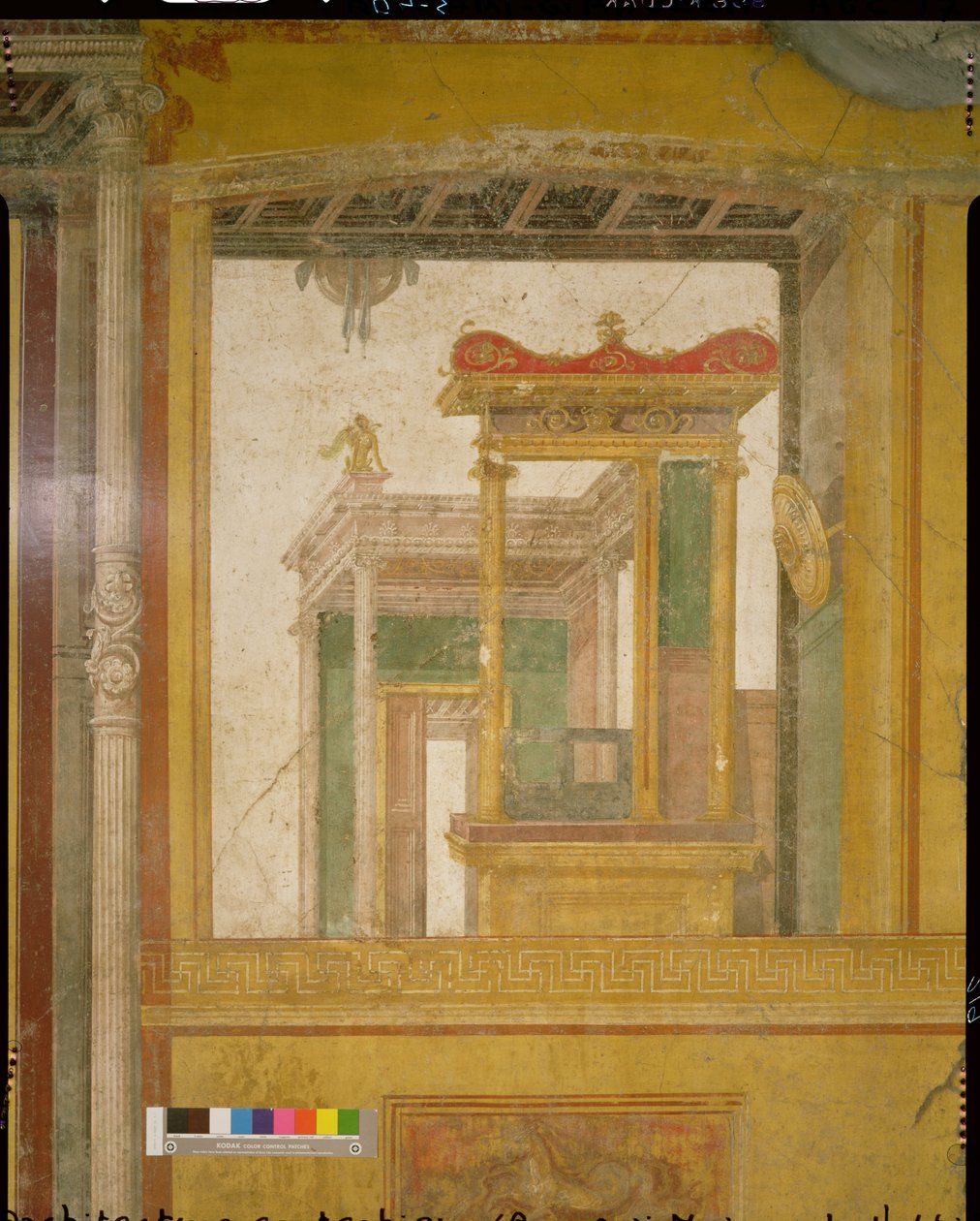 Fantastisk arkitektur, från Casa dei Vettii (Hus of the Vettii) c.50-79 AD av Roman