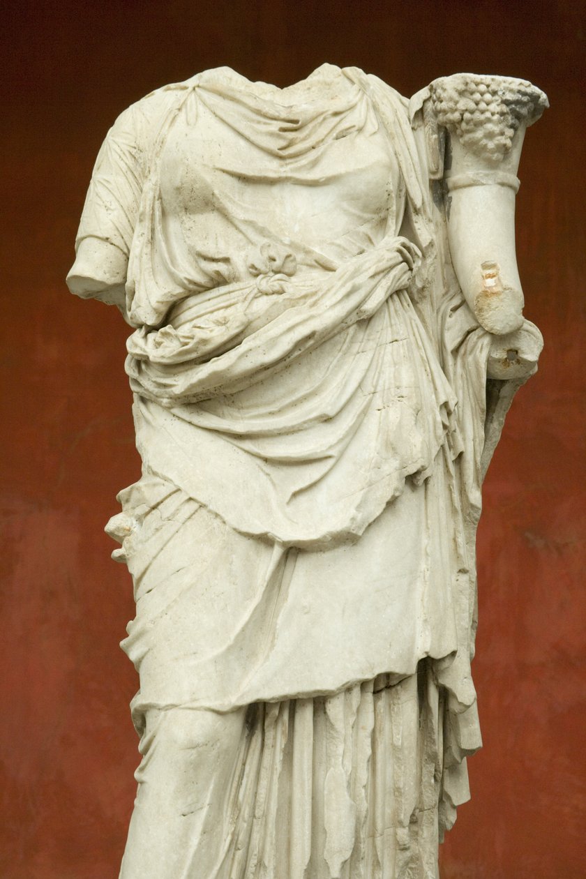 Fortuna, romersk kejsarperiod (30 f.Kr. - 500 e.Kr.) (marmor) av Roman
