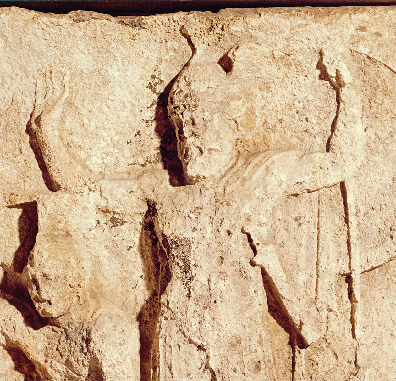Fris som föreställer en grekisk general vid belägringen av Troja (detalj) av Roman