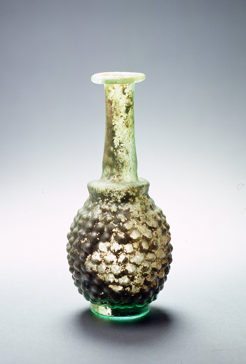 Druvkolv av glas, romersk, troligen tillverkad i Syrien eller Palestina, 300-talet e.Kr. (glas) av Roman