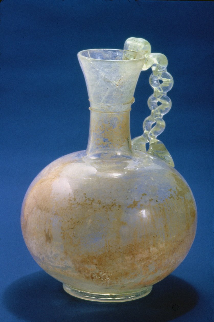 Glaskanna, romersk, 300-talet (glas) av Roman