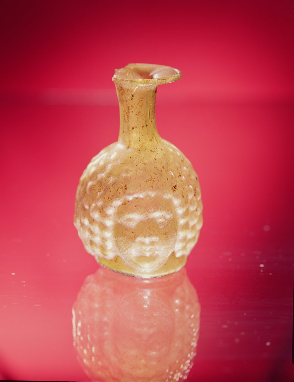 Flaska med Janushuvud, 300-talet e.Kr. av Roman