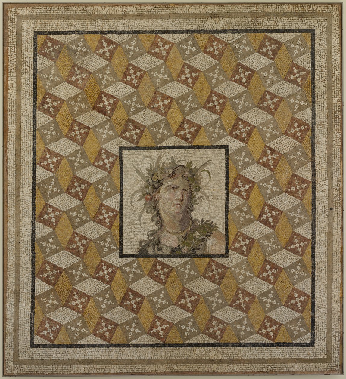 Mosaic Golvpanel (sten, kakel och glas) av Roman