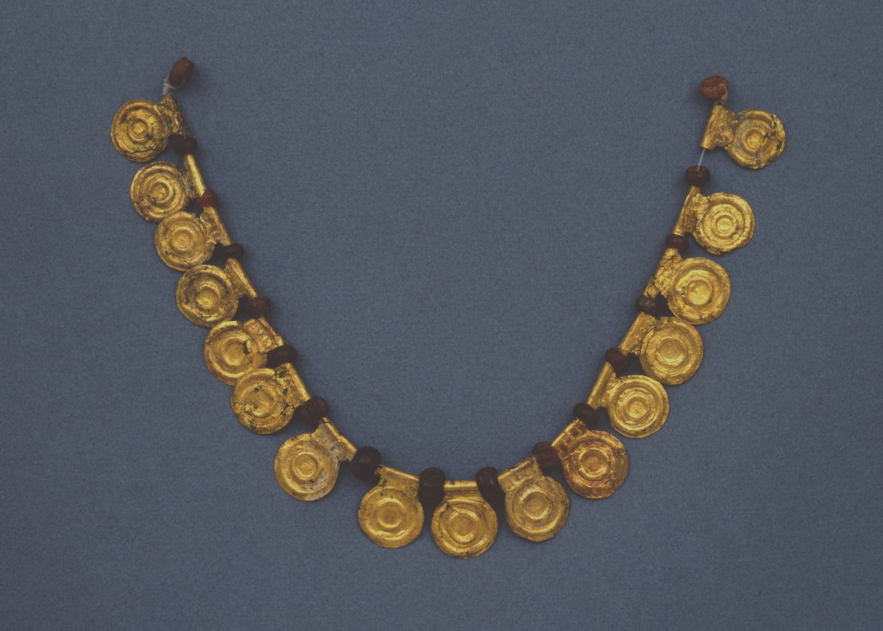 Halsband, från Castellanis samling i Palestrina (guld och bärnsten) av Roman