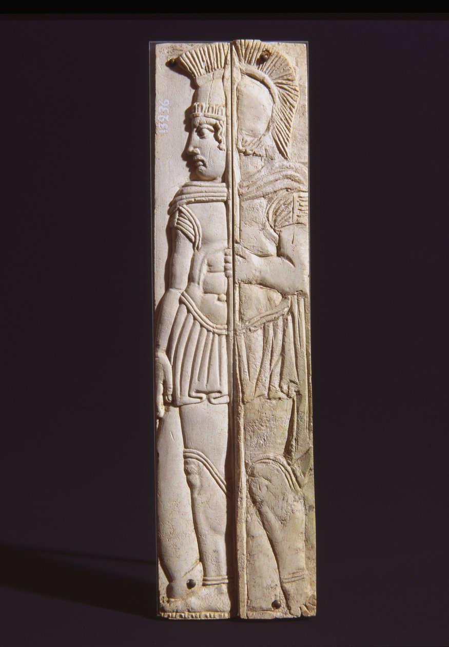 Panel, från en serie föreställande figurer i relief, Palestrina (ben) av Roman