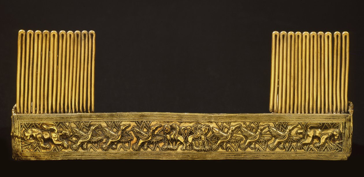 Piastra, från Bernardini di Palestrinas grav (brons) av Roman