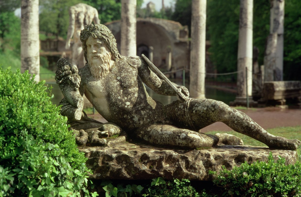 Liggande flodgud nära Canopus, 118-128 av Roman