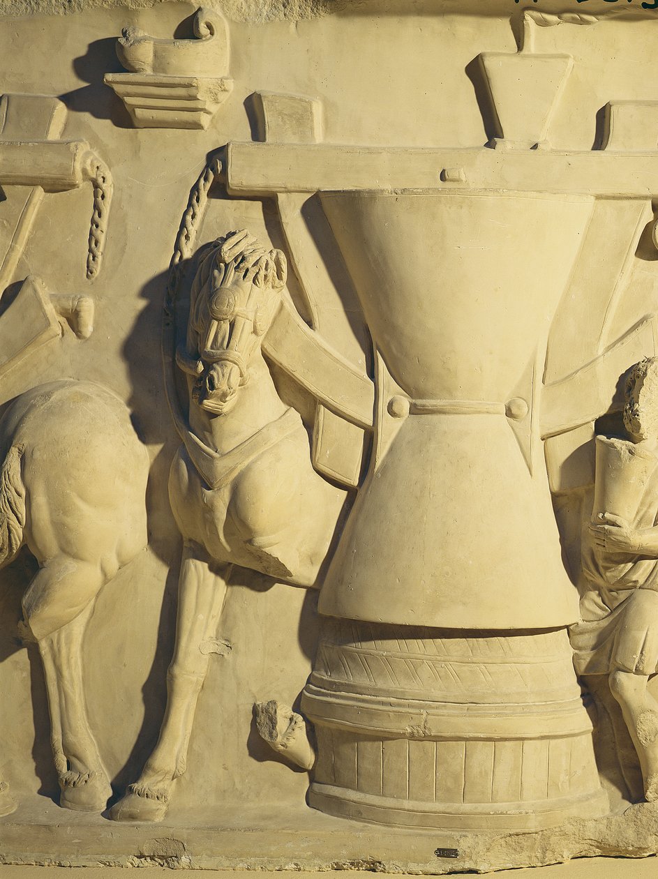 Relief som visar en frässcen av Roman