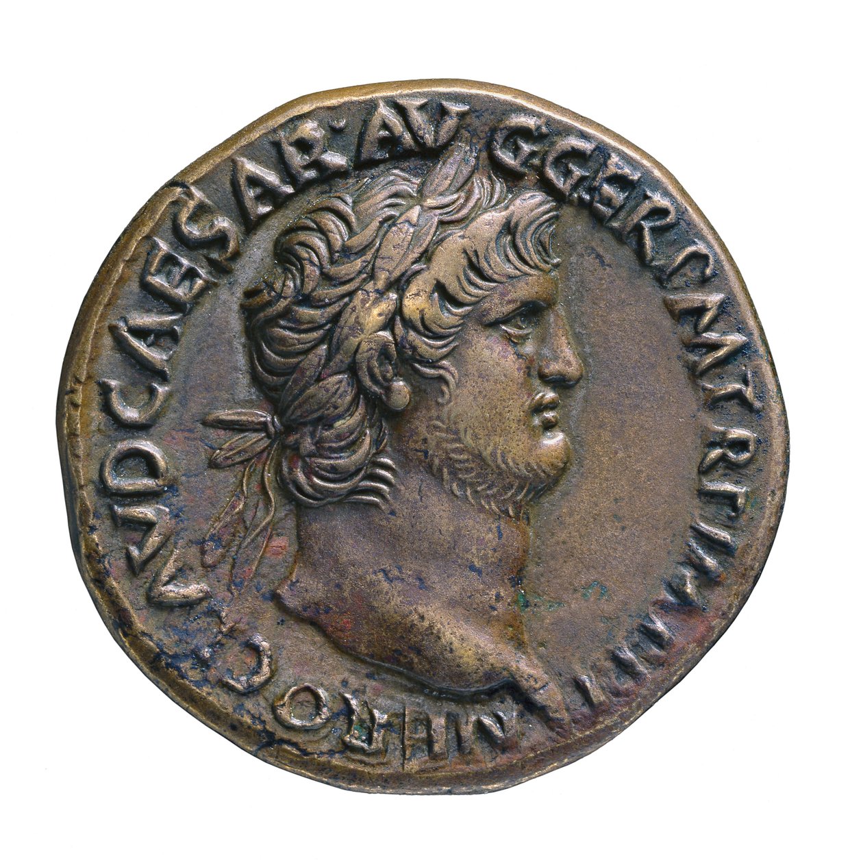 Romerskt kejsarmynt från Rom, 65 e.Kr. (mässing av orichalkum) av Roman
