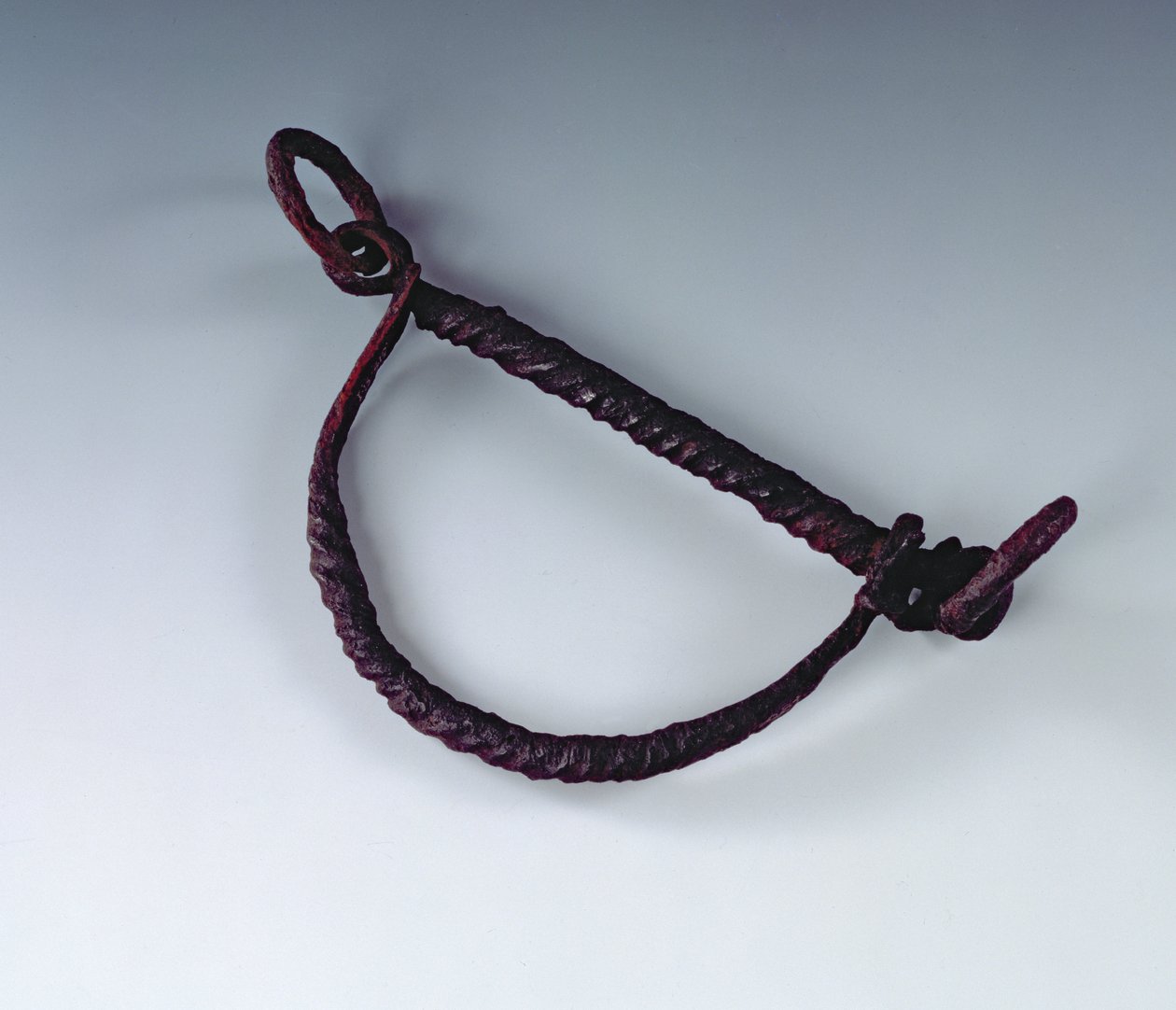 Snaffle bit, från den romerska platsen i Newstead, Melrose, AD 80-100 (järn) av Roman