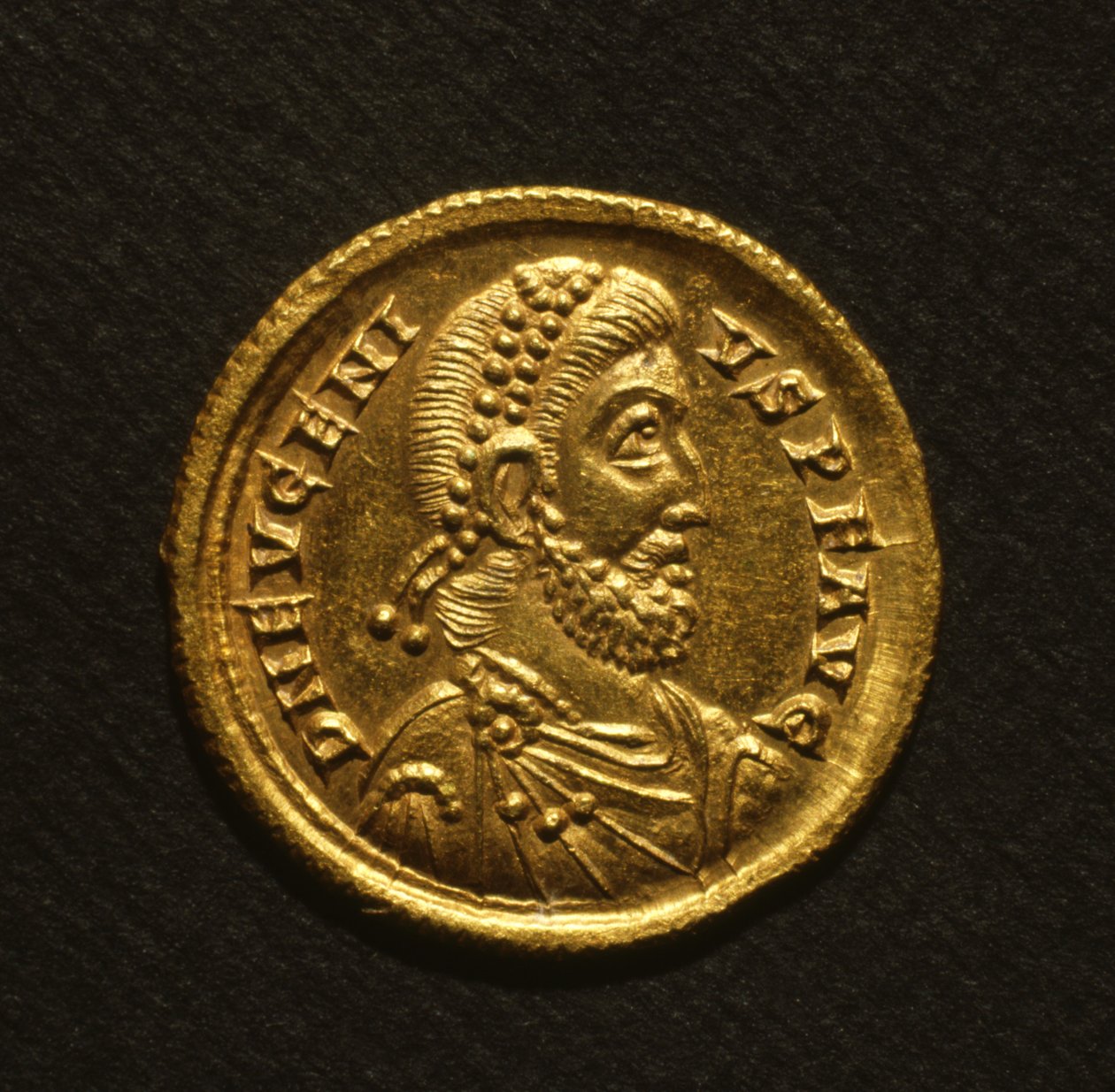 Solidus av Eugenius, 392-94 (guld) av Roman