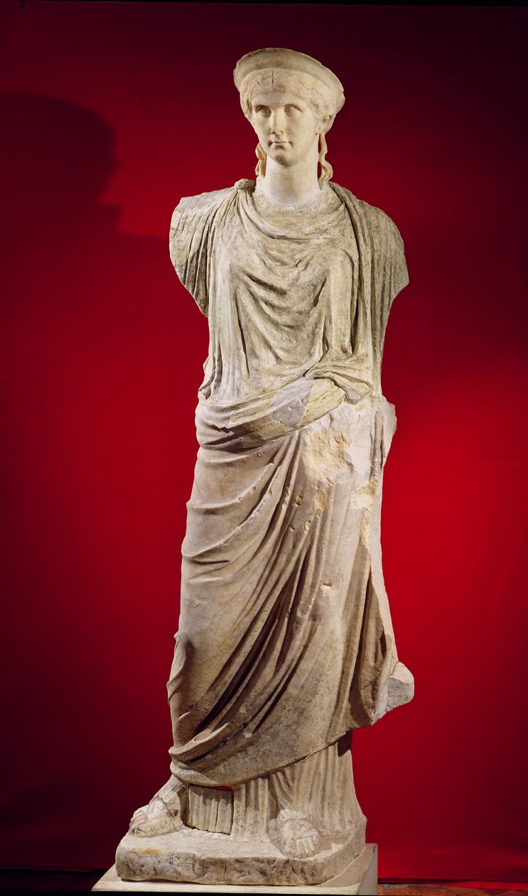 Staty av Antonia den yngre (d.37 e.Kr.) av Roman