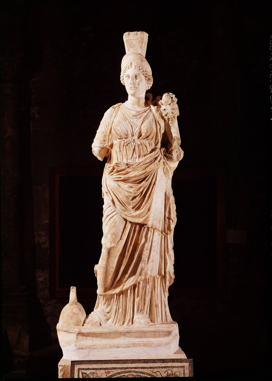 Staty av en tutelary gudinna (marmor) av Roman