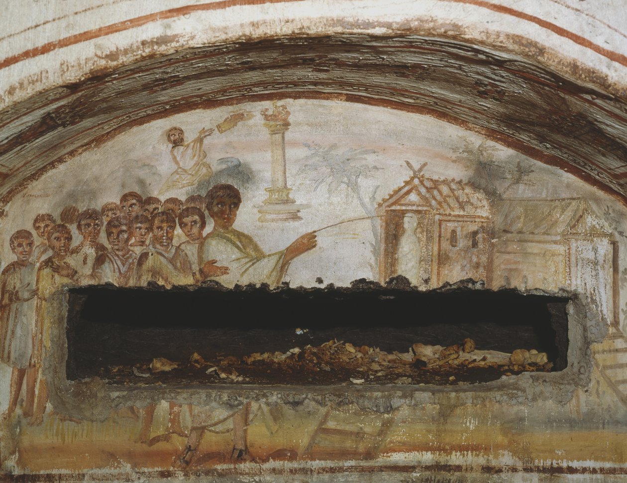 The Raising of Lazarus, Catacombs of Via Latina, Rom av Roman