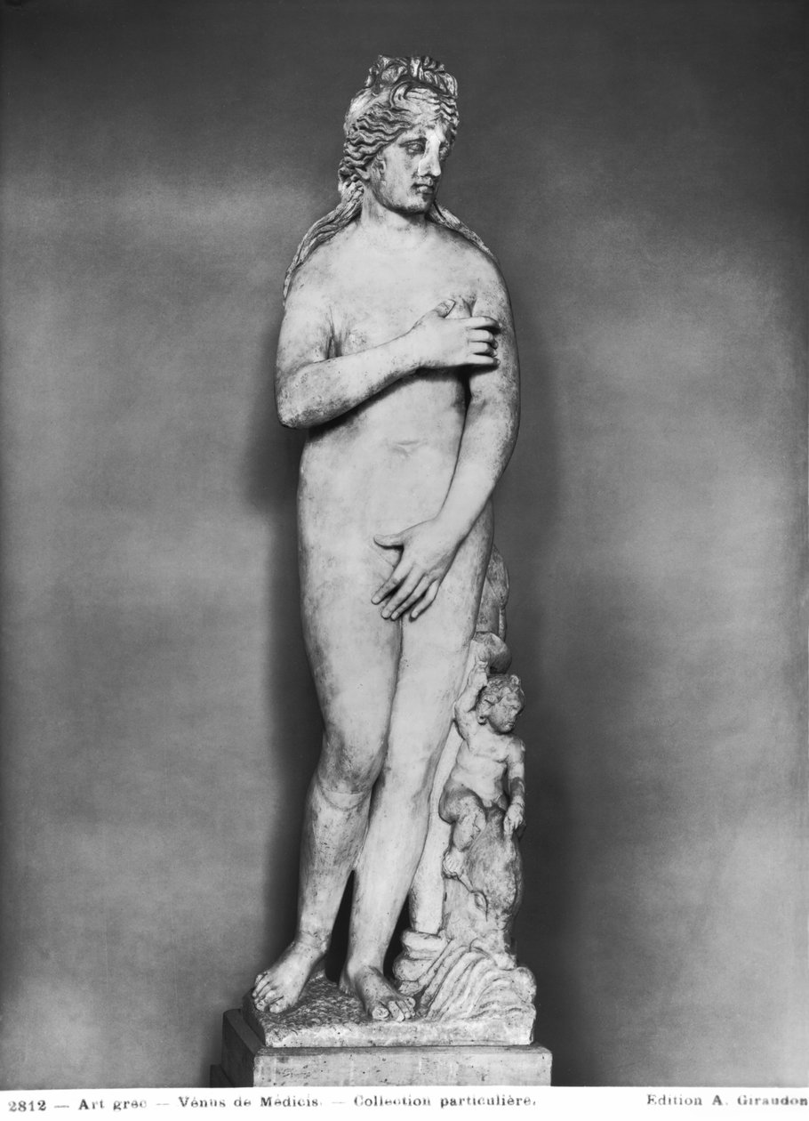 Venus med Eros rider på en delfin (marmor) av Roman