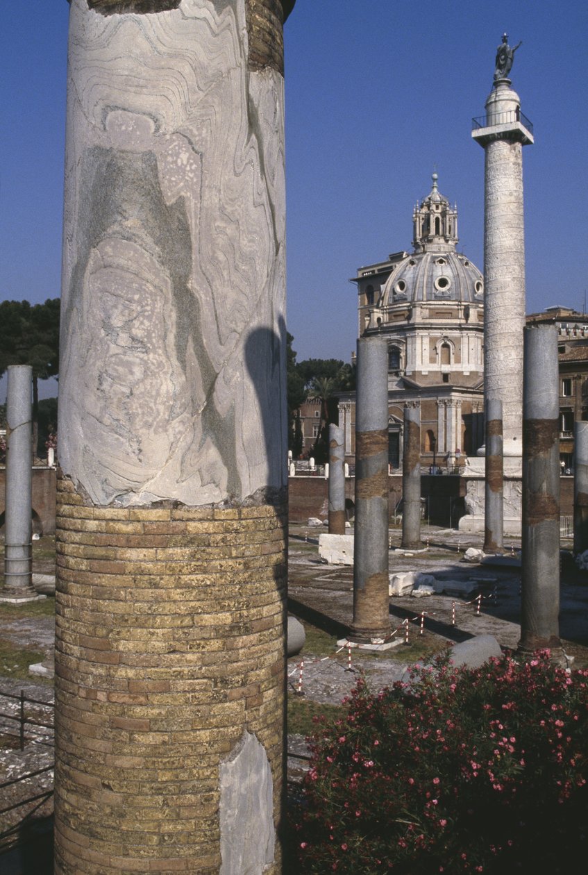 Utsikt över Trajanus kolumn, 113 e.Kr av Roman