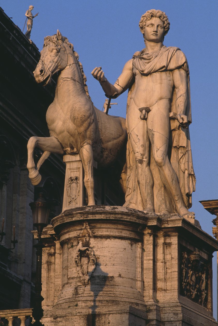 Utsikt över en av Dioscuri i Campidoglio av Roman