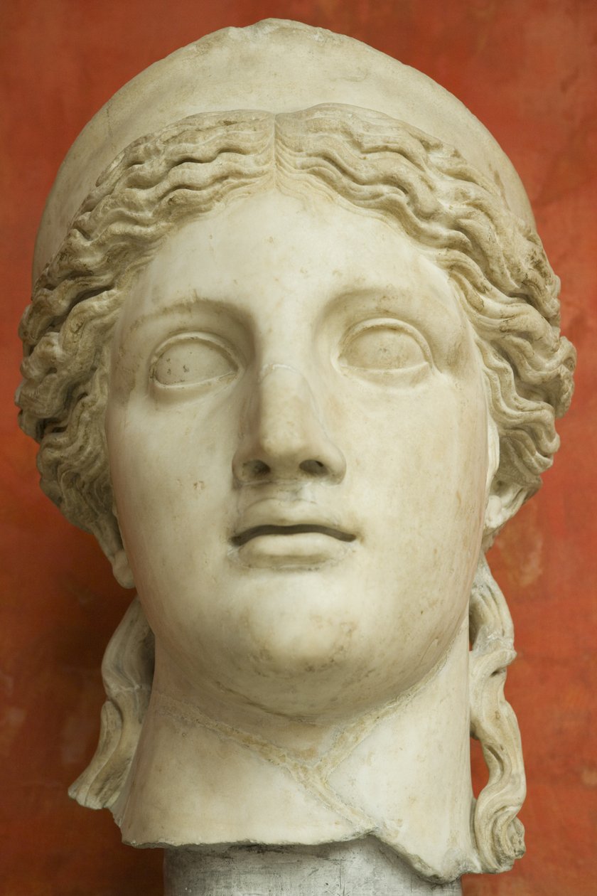 Kvinna med diadem, romersk kejsartid (30 f.Kr. - 500 e.Kr.) (marmor) av Roman