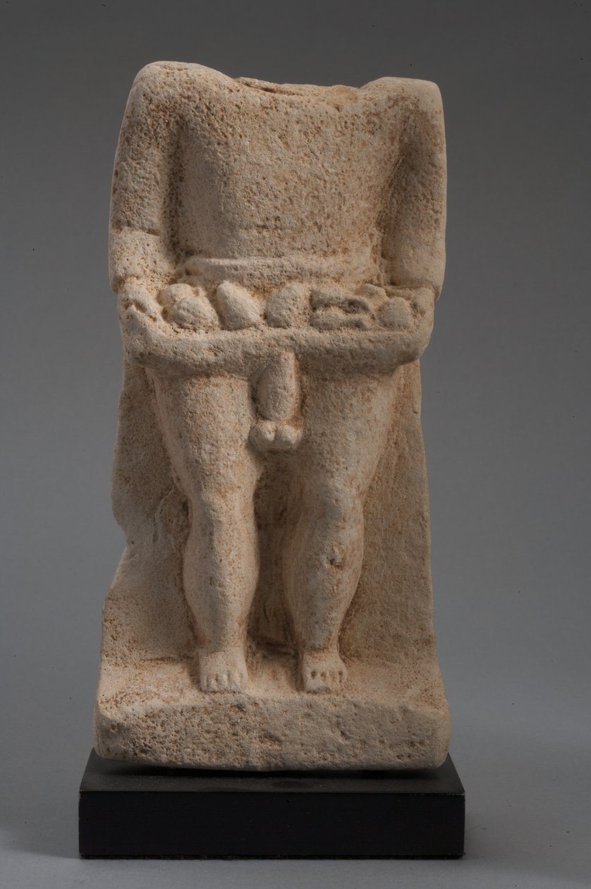 Romansk-brittisk priapisk figur (kalksten) av Roman Imperial Period