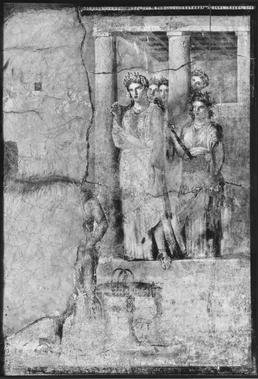 Iphigenia in Tauris, from Pompeii, c.15BC-50AD (see also detail 242788)   av Roman Roman