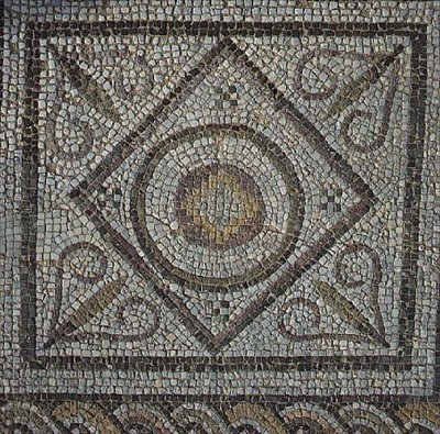 Romersk mosaik från termalbaden (mosaik) av Roman Roman