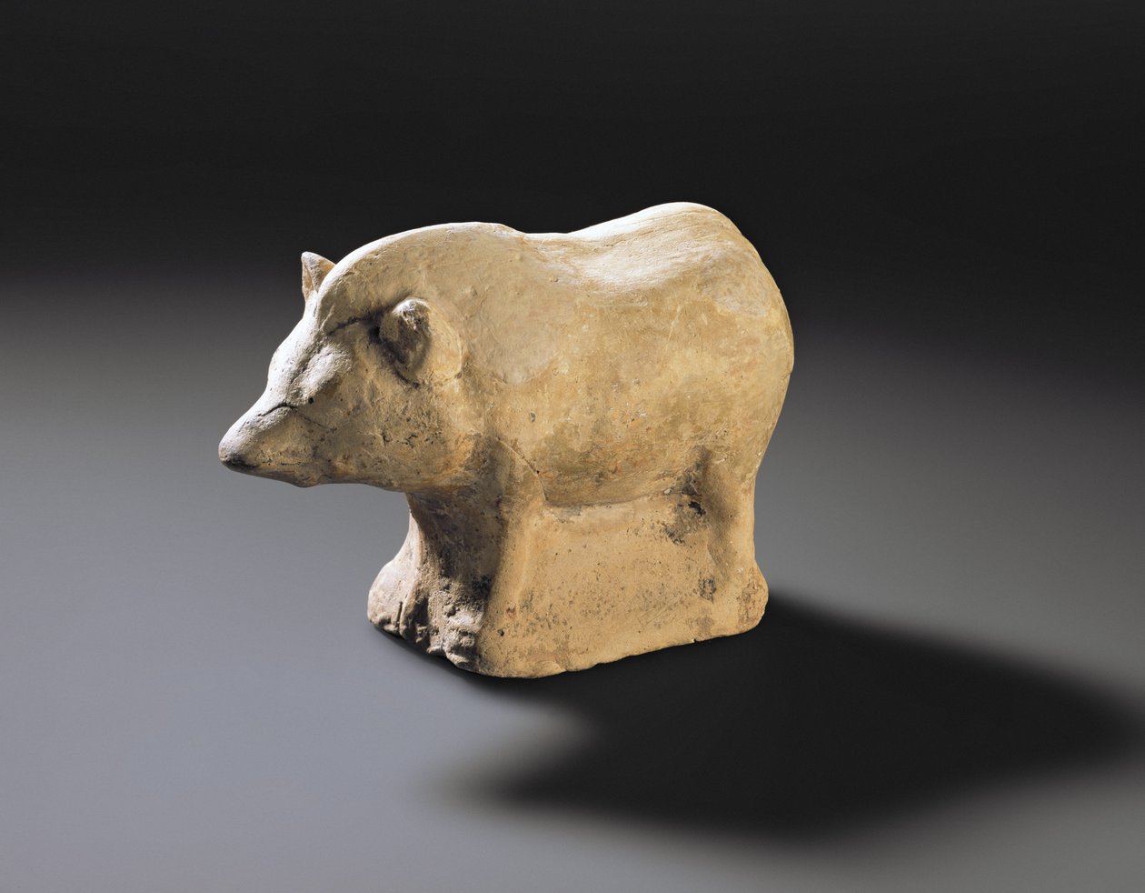 Romersk votivfigur av en galt, från Burnswark, Annandale, Dumfriesshire (terrakotta) av Roman Roman