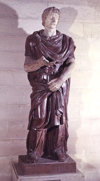 En barbarisk fångeprins, från Villa Borghese, Rom (porfyr) av Roman