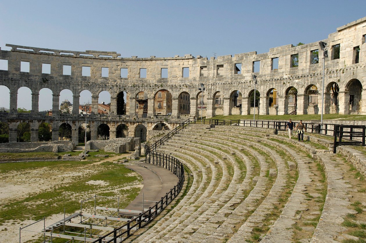 Amfiteatern i Pula, Kroatien av Roman